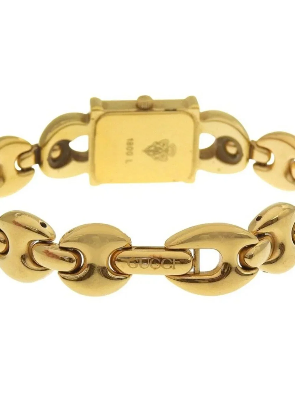 GUCCI Watches 1800L WhiteDial Plated Gold Quartz Analog display Women